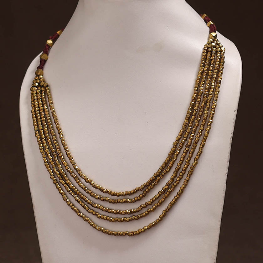 Tribal Odisha Dokra Threadwork Handmade Necklace 55