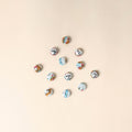  Multicolor Handmade Fabric Button Small at iTokri