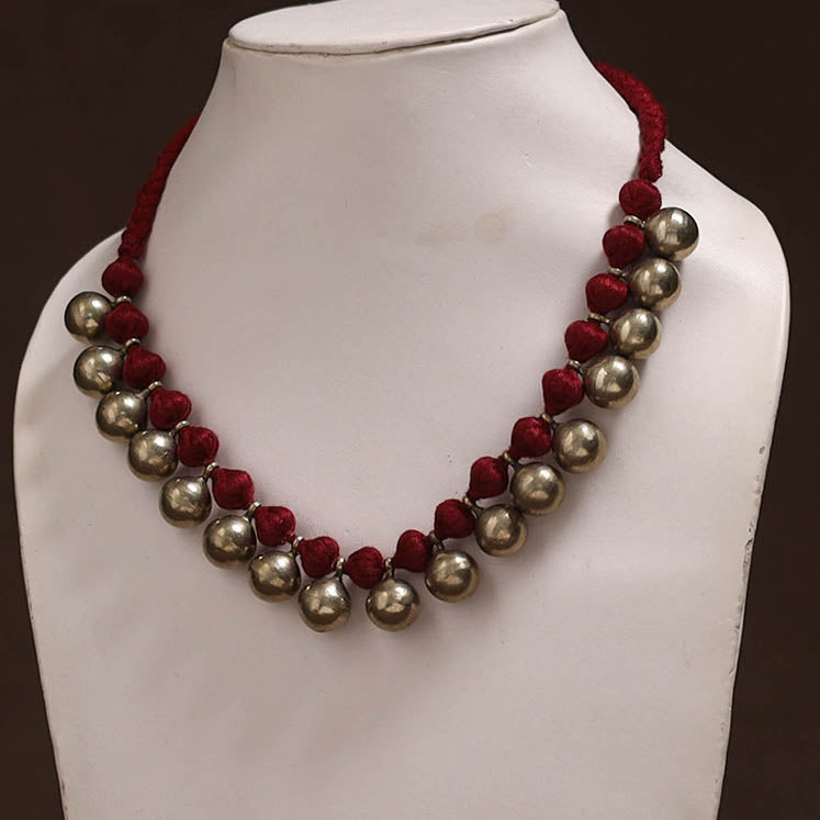 Tribal Odisha Dokra Threadwork Handmade Choker Necklace 58
