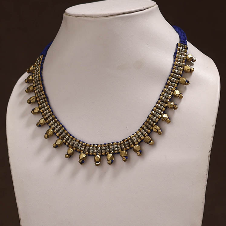 Tribal Odisha Dokra Threadwork Handmade Choker Necklace 65