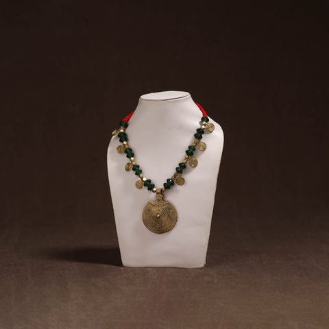 Tribal Odisha Dokra Thread & Bead Work Handmade Pendant Necklace 66