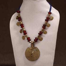 Tribal Odisha Dokra Thread & Bead Work Handmade Pendant Necklace 67