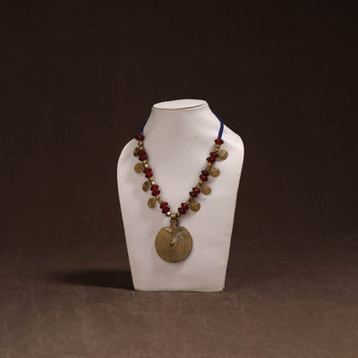 Tribal Odisha Dokra Thread & Bead Work Handmade Pendant Necklace 67