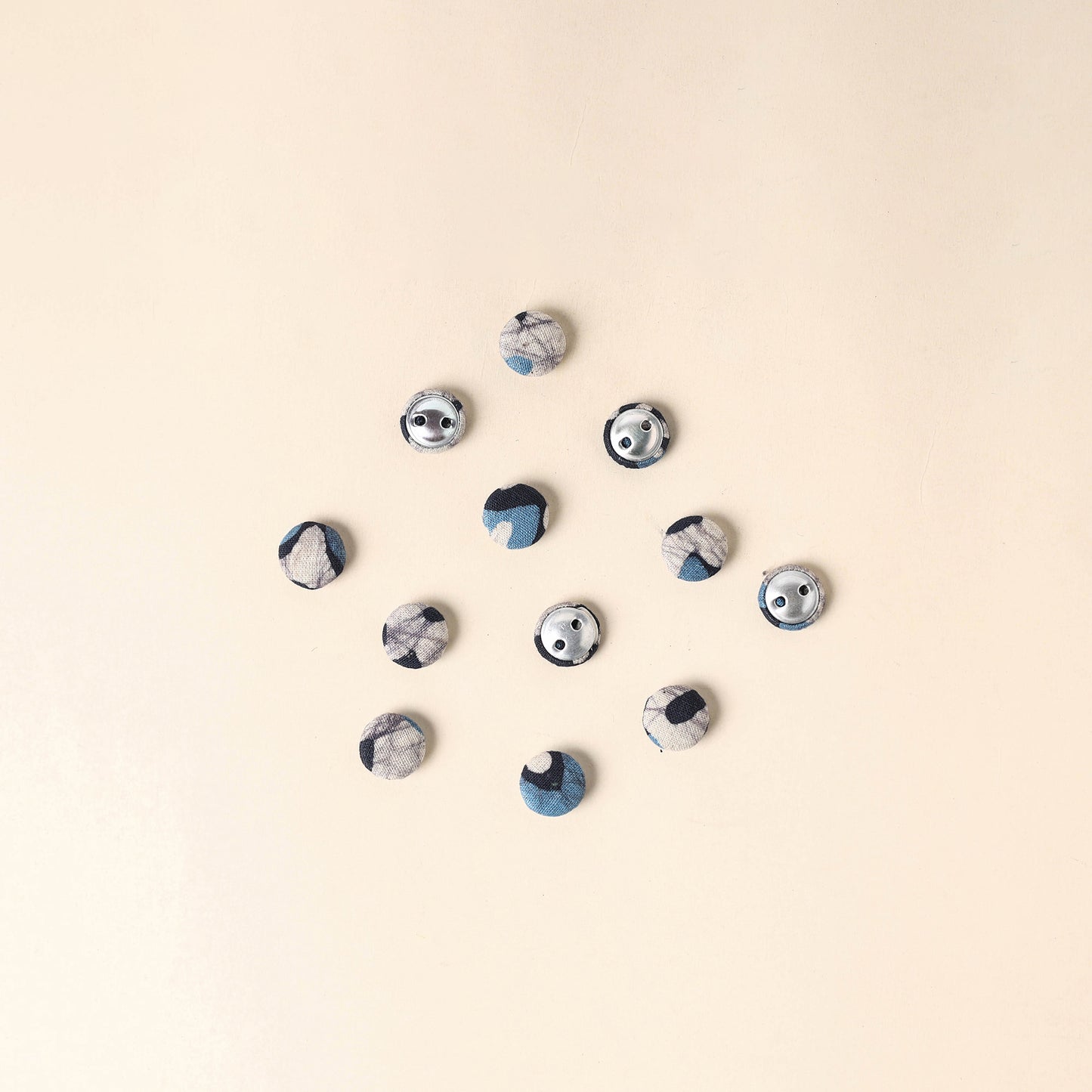  Multicolor Handmade Fabric Button Small at iTokri