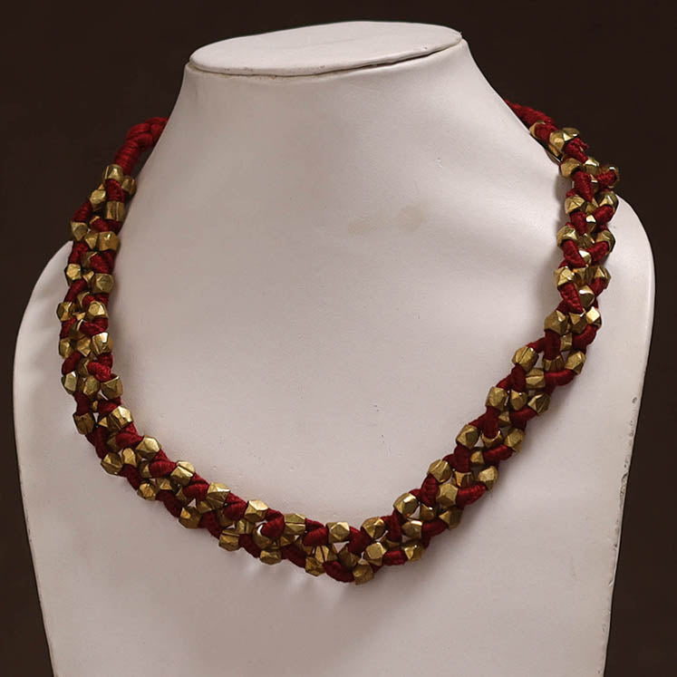 Tribal Odisha Dokra Threadwork Handmade Choker Necklace 71