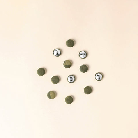  Green Handmade Fabric Button Small at iTokri