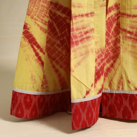 Buy 24 Kali Yellow Patchwork Cotton Long Shibori Tie-Dye Skirt