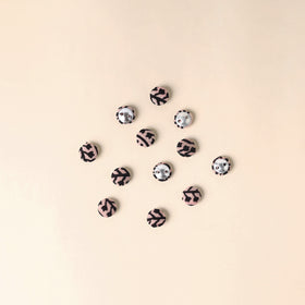  Multicolor Handmade Fabric Button Small at iTokri