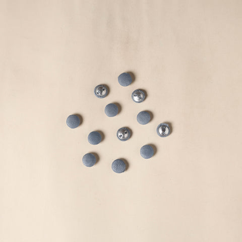  Grey Handmade Fabric Button Small at iTokri