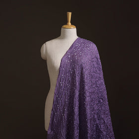 Kutch Bandhani Tie-Dye Chanderi Silk Fabric 11
