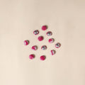  Pink Handmade Fabric Button Small at iTokri