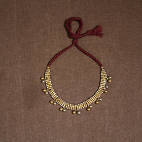 Tribal Odisha Dokra Threadwork Handmade Choker Necklace 47