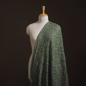 Kutch Bandhani Tie-Dye Chanderi Silk Fabric 08