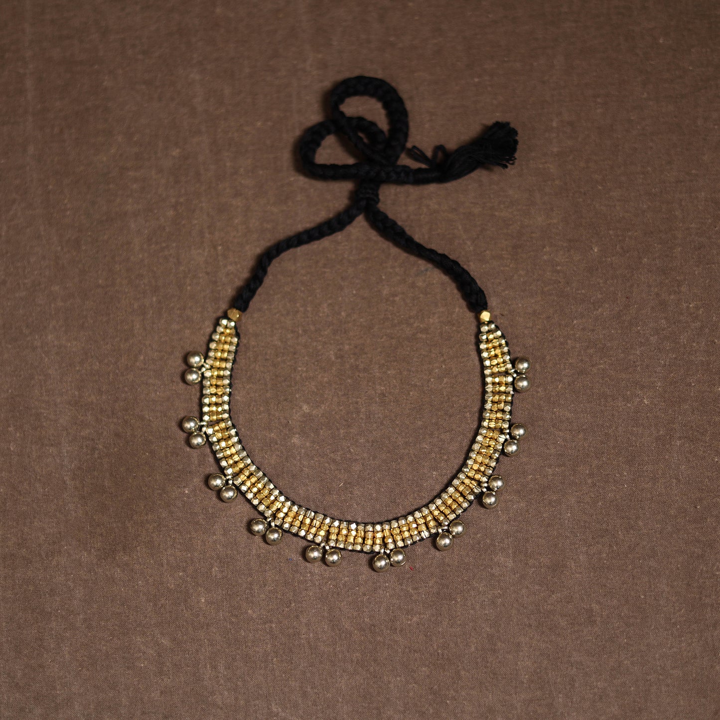 Tribal Odisha Dokra Threadwork Handmade Choker Necklace 44