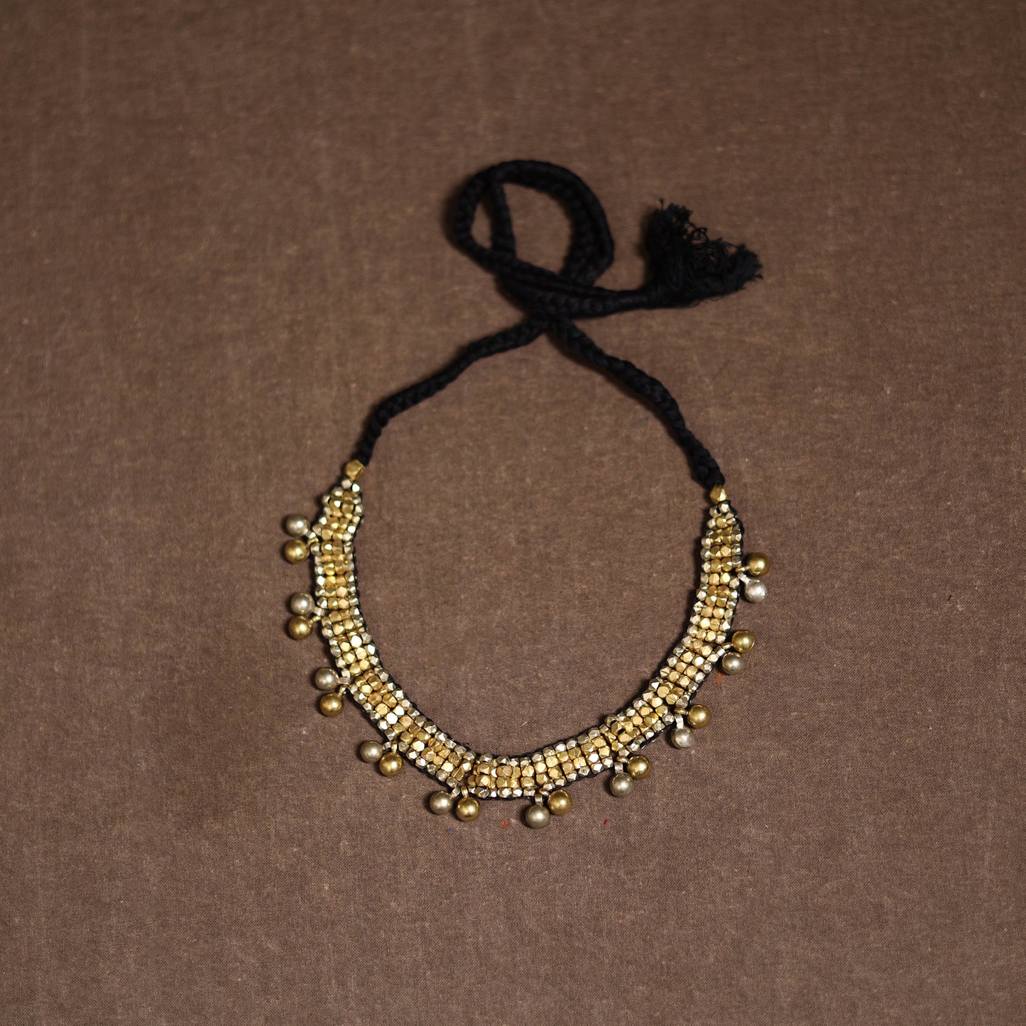 Tribal Odisha Dokra Threadwork Handmade Choker Necklace 43