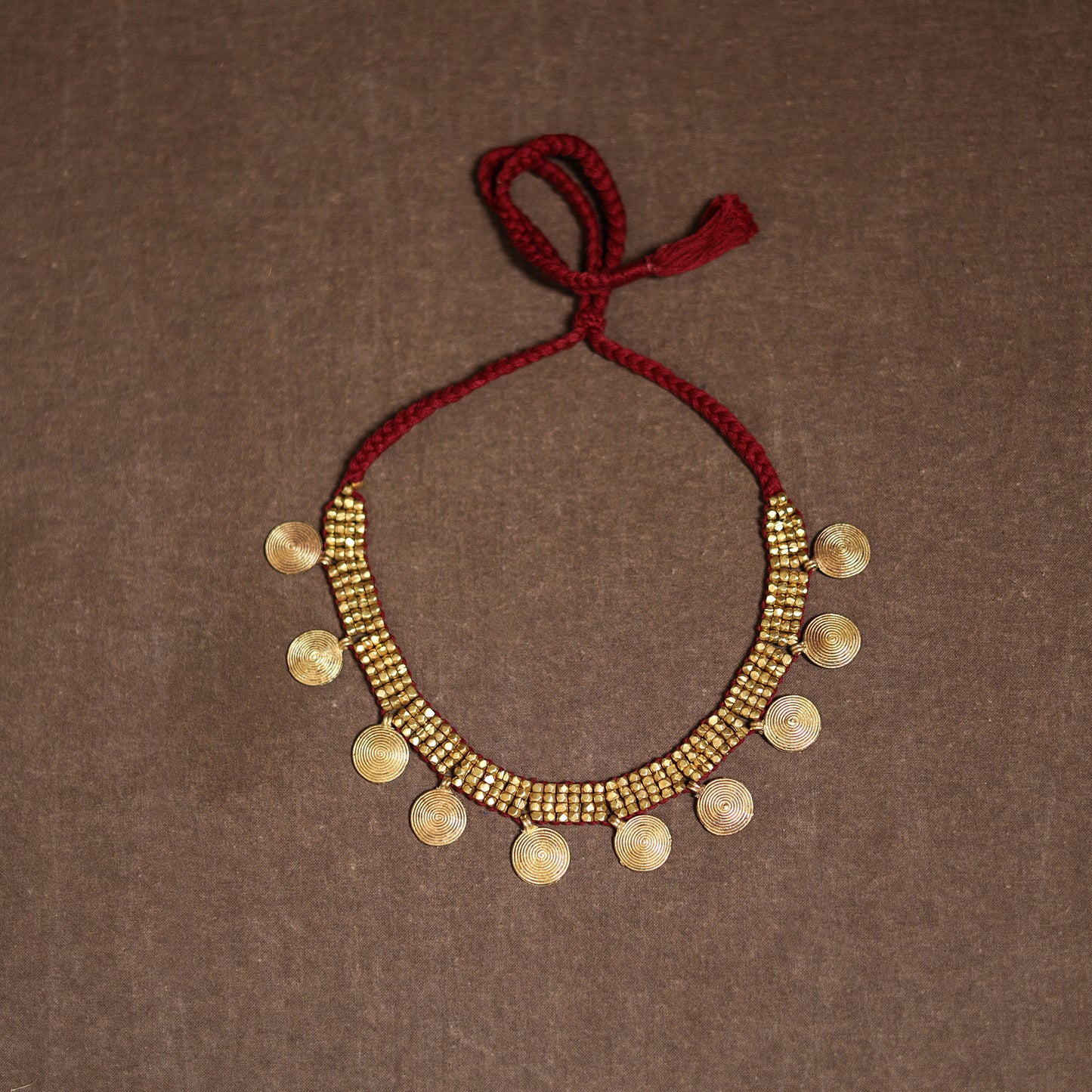 Tribal Odisha Dokra Threadwork Handmade Choker Necklace 40
