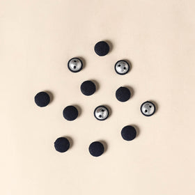  Black Handmade Fabric Button Small at iTokri