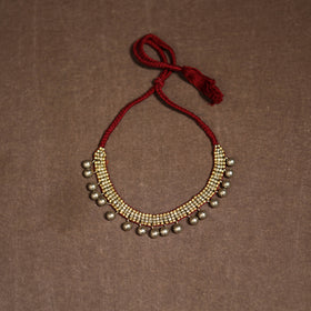 Tribal Odisha Dokra Threadwork Handmade Choker Necklace 34