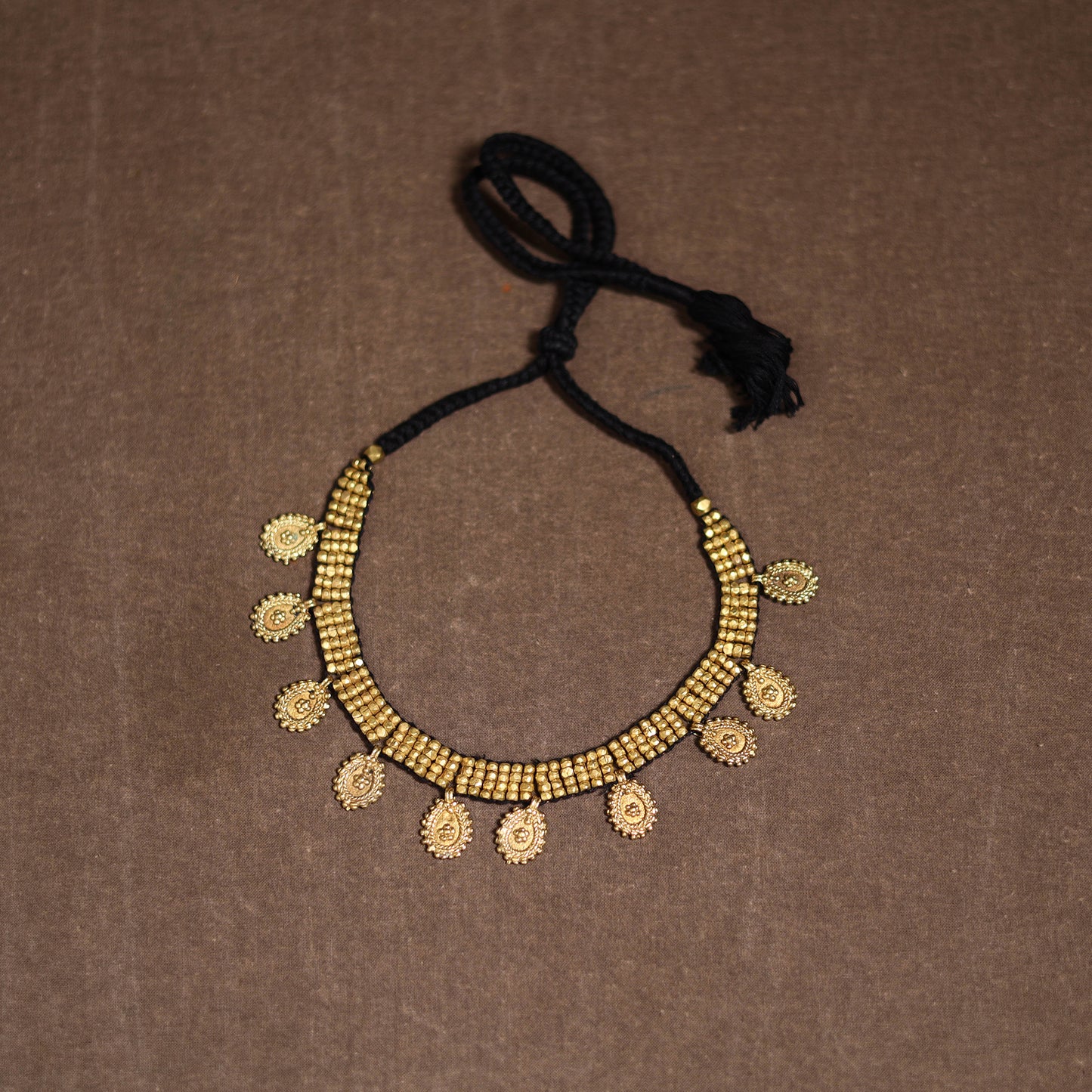 Tribal Odisha Dokra Threadwork Handmade Choker Necklace 32