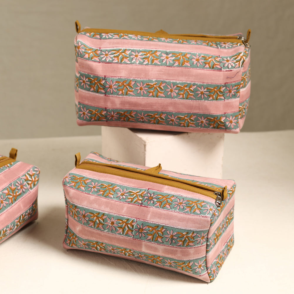 Cotton Toiletry Bag Set