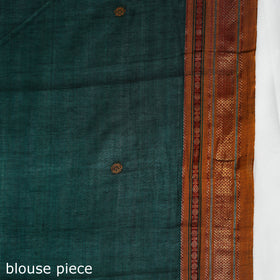 Buy Green Mercerised Cotton Zari Border Dharwad Saree
