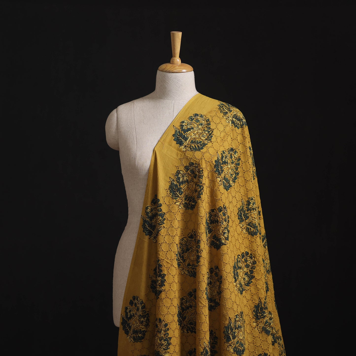 Ajrakh Hand Block Print Natural Dyed Cotton Hakoba Fabric 10