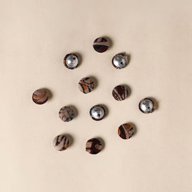  Multicolor Handmade Fabric Button Small at iTokri