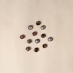  Multicolor Handmade Fabric Button Small at iTokri