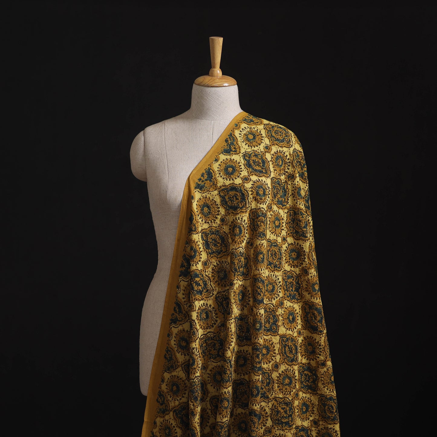 Ajrakh Hand Block Print Natural Dyed Cotton Hakoba Fabric 21
