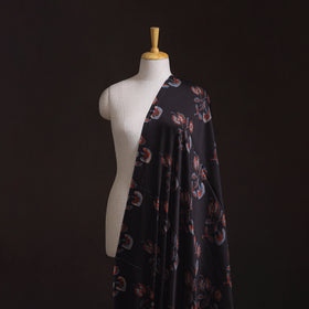Pomegranate Peel Hand Block Print Modal Silk Fabric 04