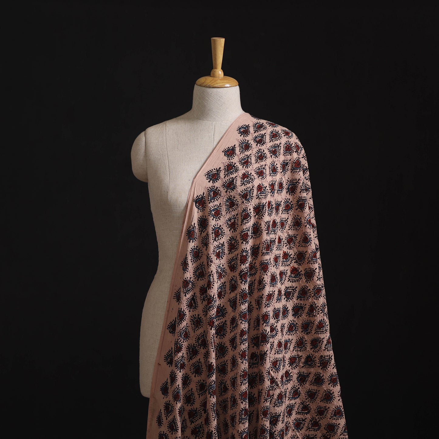 Ajrakh Hand Block Print Natural Dyed Cotton Hakoba Fabric 28