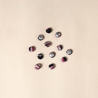  Multicolor Handmade Fabric Button Small at iTokri