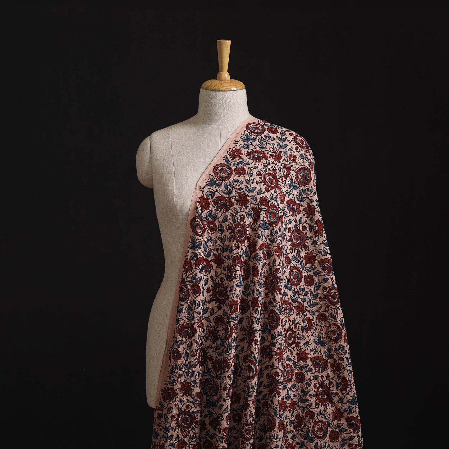 Ajrakh Hand Block Print Natural Dyed Cotton Hakoba Fabric 35
