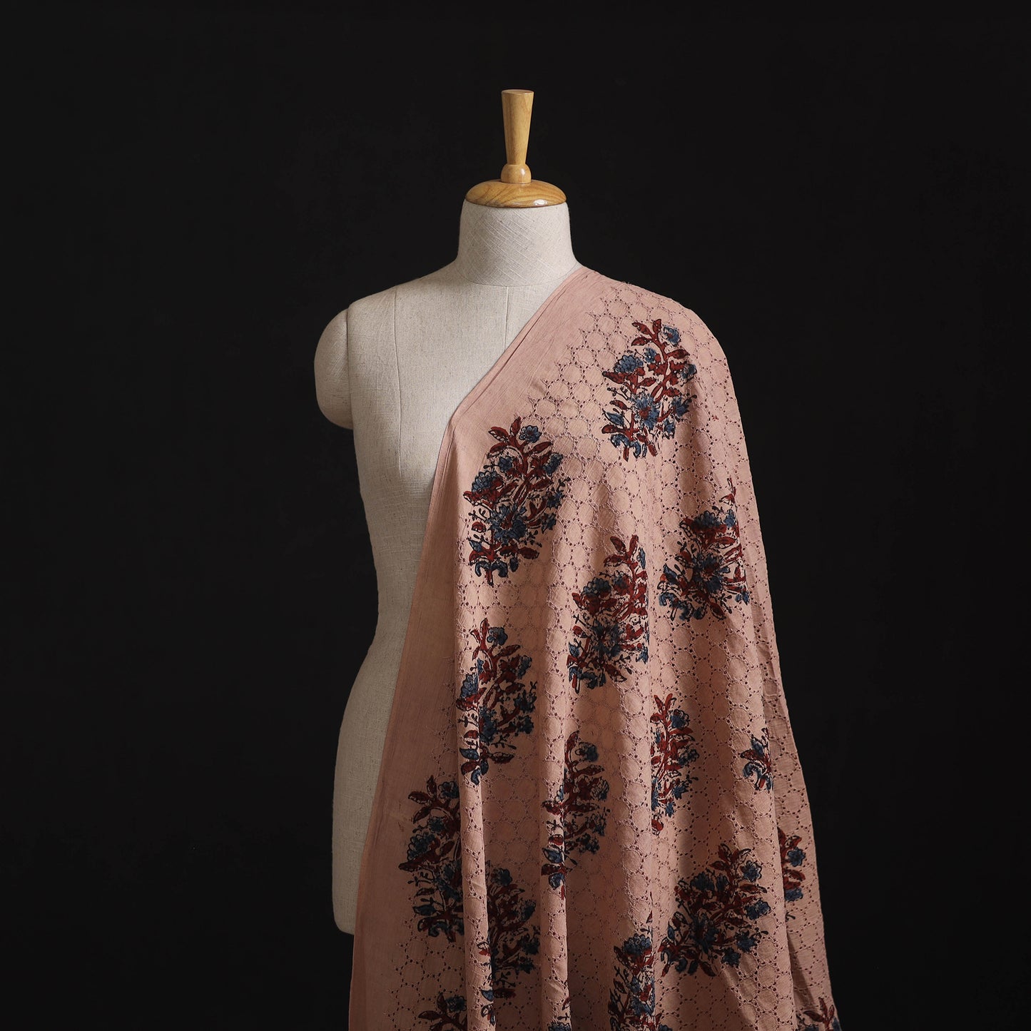 Ajrakh Hand Block Print Natural Dyed Cotton Hakoba Fabric 39