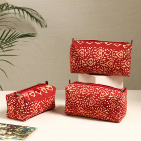  Handmade Cotton Toiletry Bags (Set of 3) 60 