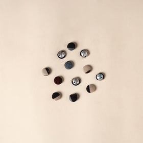  Multicolor Handmade Fabric Button Small at iTokri