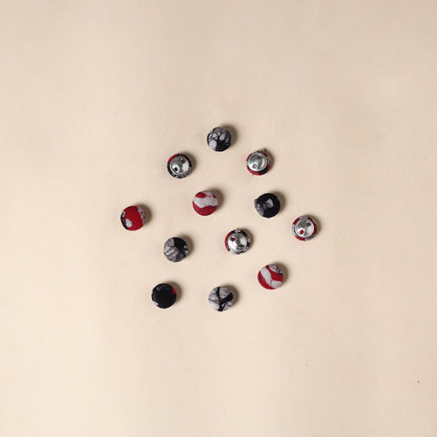  Multicolor Handmade Fabric Button Small at iTokri