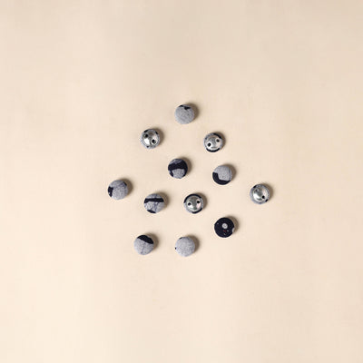  Grey Handmade Fabric Button Small at iTokri