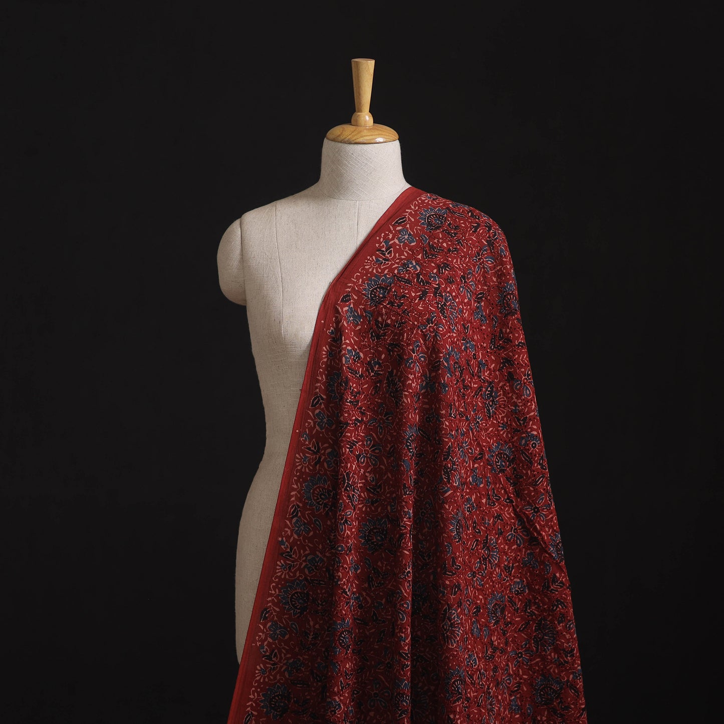 Ajrakh Hand Block Print Natural Dyed Cotton Hakoba Fabric 62