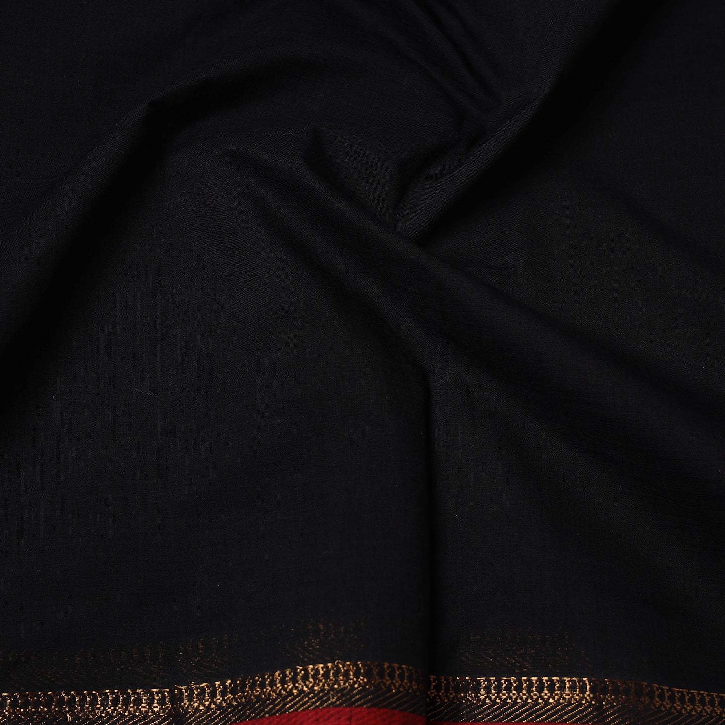 Original Mangalagiri Handloom Cotton Zari Border Fabric 05