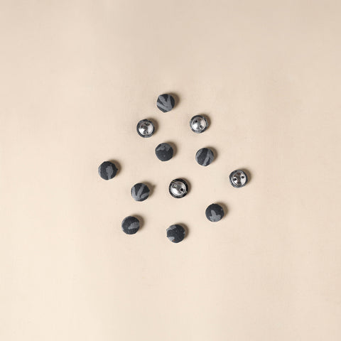  Gery Handmade Fabric Button Small at iTokri