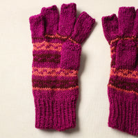 Kumaun Hand Knitted Woolen Gloves (Adult) 01