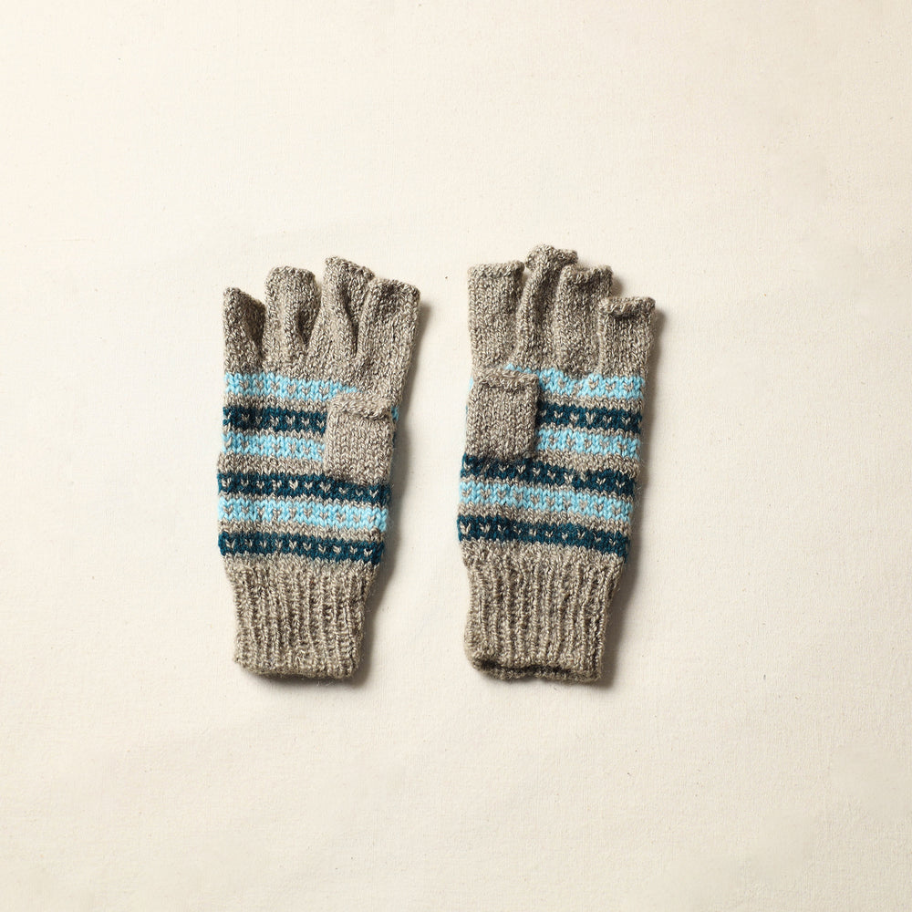 Kumaun Hand Knitted Woolen Gloves (Adult) 02