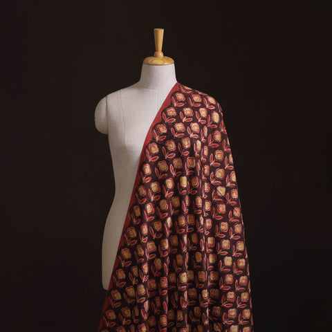 Pomegranate Peel Hand Block Print Cotton Fabric 02