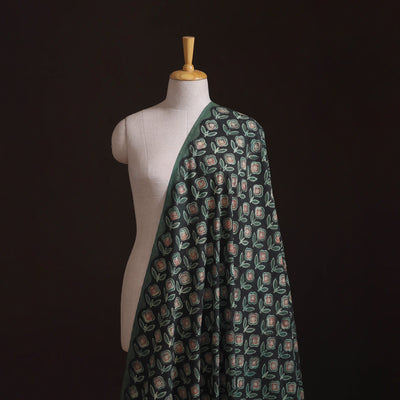 Pomegranate Peel Hand Block Print Cotton Fabric 01