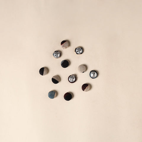  Multicolor Handmade Fabric Button Small at iTokri