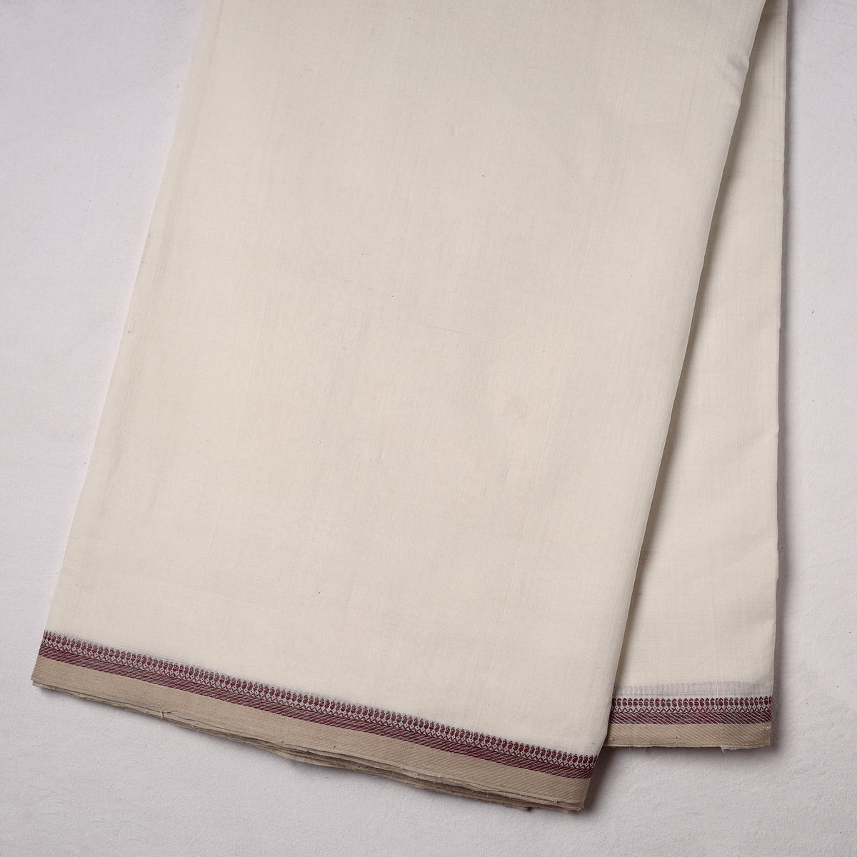 Original Mangalagiri Handloom Cotton Thread Border Fabric 02