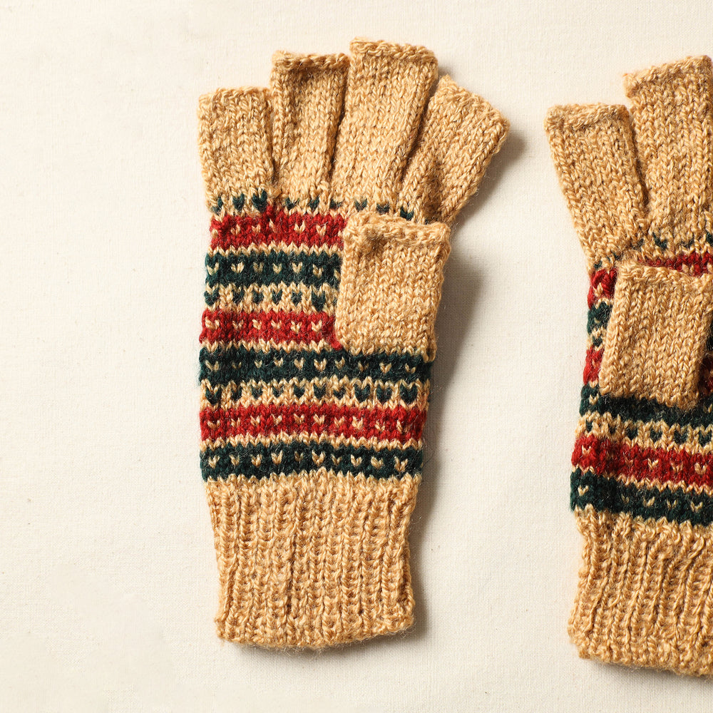 Kumaun Hand Knitted Woolen Gloves (Adult) 08