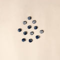  Blue Handmade Fabric Button Small at iTokri