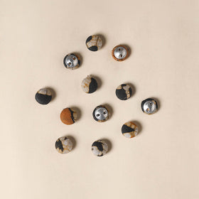  Multicolor Handmade Fabric Button Small at iTokri